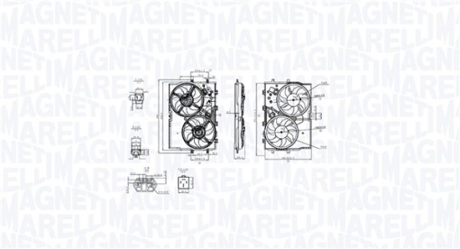 Ventilator radiator (cu carcasa) potrivit FIAT DUCATO 2.0D-3.0D 07.06- - Img 1