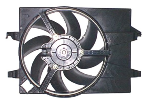 Ventilator radiator (cu carcasa) potrivit FORD FIESTA V, FUSION 1.25-2.0 11.01-12.12
