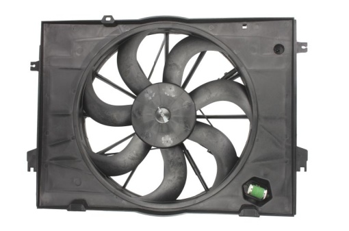 Ventilator radiator (cu carcasa) potrivit HYUNDAI TUCSON; KIA PICANTO I, SPORTAGE II 1.0-2.0D 04.04-