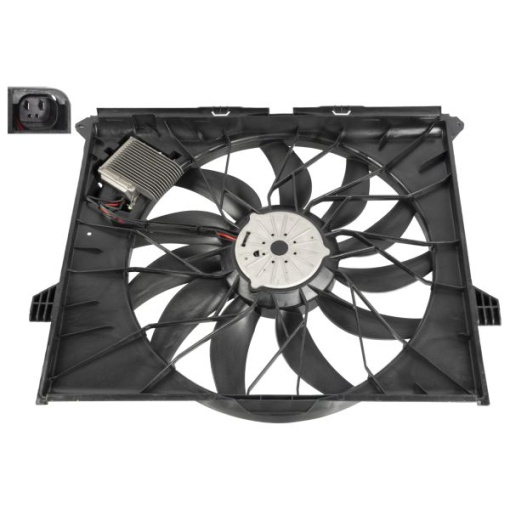 Ventilator radiator (cu carcasa) potrivit MERCEDES GL (X164), M (W164), R (W251, V251) 3.0D/4.7/5.5 07.05-12.12 - Img 1