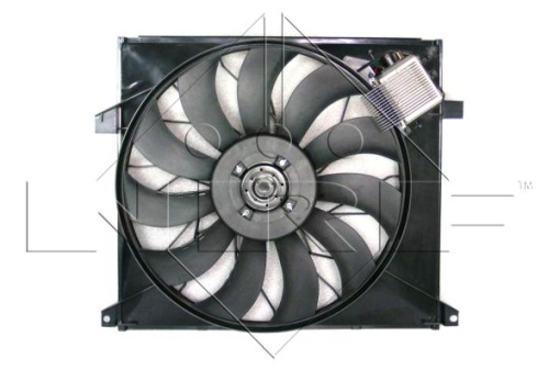 Ventilator radiator (cu carcasa) potrivit MERCEDES M (W163) 2.7D/4.0D/5.4 12.99-06.05