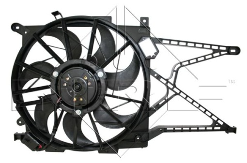 Ventilator radiator (cu carcasa) potrivit OPEL ASTRA G, ASTRA G CLASSIC, ASTRA G/KOMBI, ZAFIRA A 1.7D-2.2D 02.98-12.09