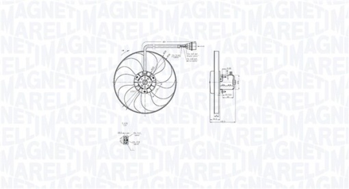Ventilator radiator potrivit AUDI A3, TT; SEAT AROSA, CORDOBA, IBIZA III, LEON, TOLEDO II; SKODA FABIA I, FABIA I PRAKTIK, OCTAVIA I, OCTAVIA II; VW BORA, BORA I, FOX, GOLF IV, LUPO I 1.0-3.2 10.94-12.13