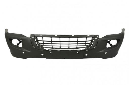 Bara fata cu grilaj, cu locas proiector, gri inchis potrivit VW CRAFTER 30-35, CRAFTER 30-50 04.06-07.11