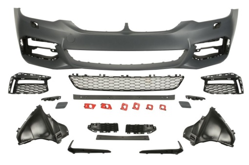 Bara Fata, M PERFORMANCE, cu grilaje, locas proiector, cu gauri spalator faruri, grunduit potrivit BMW 5 G30, F90, 5 G31 02.17-