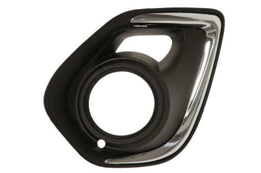 Capac bara fata Stanga cu locas lampa ceata, plastic, crom/negru potrivit MITSUBISHI ASX 02.10-