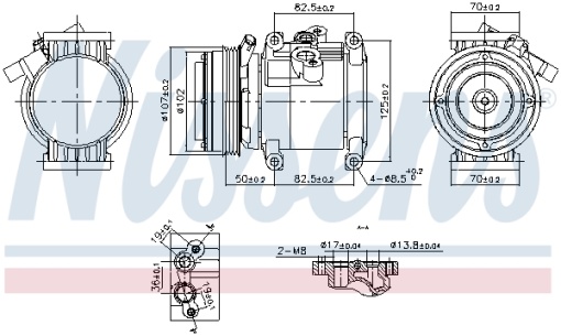Compresor climatizare potrivit CHEVROLET SPARK 1.0-1.2LPG 03.10-