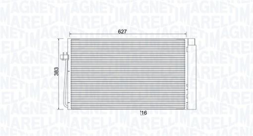 Condensator climatizare (cu uscator) potrivit BMW 5 (E60), 5 (E61), 6 (E63), 6 (E64), 7 (E65, E66, E67) 2.0D-4.4D 06.02-12.10