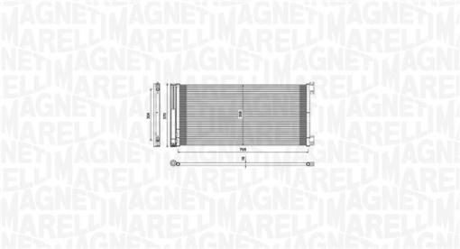 Condensator climatizare (cu uscator) potrivit FIAT TALENTO; OPEL VIVARO B; RENAULT TRAFIC III 1.6D/2.0D 05.14-