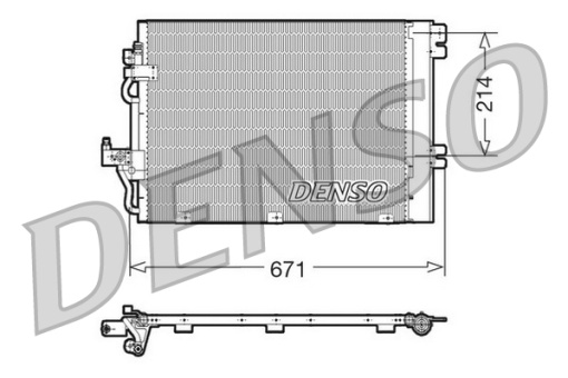 Condensator climatizare (cu uscator) potrivit OPEL ASTRA G, ASTRA H, ASTRA H CLASSIC, ASTRA H GTC, ASTRA J, ZAFIRA B, ZAFIRA B/MINIVAN 1.2-2.0 02.98-