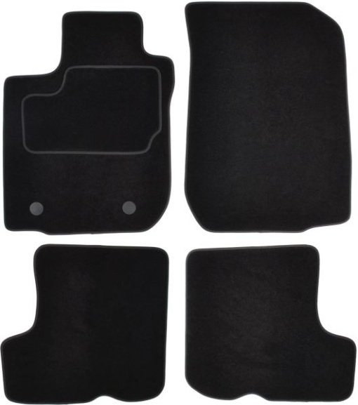 Covoras podea cauciuc MAMMOOTH Velours, 4 buc., fata/spate, set, culoare negru, potrivit DACIA SANDERO II 10.12-, Saloon