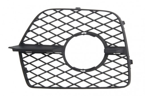 Element bara Dreapta cu locas lampa ceata, plastic, negru potrivit BMW X6 E71, E72 06.07-07.14 06.07-06.14