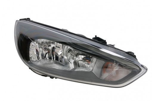 Far dreapta (H1/H7/LED, reglaj electric cu lumini de zi, fundal negru) FORD FOCUS 2014-2018