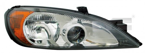 Far dreapta (H1/H7, reglaj electric, fundal negru/insertii crom) NISSAN PRIMERA 1999-2002