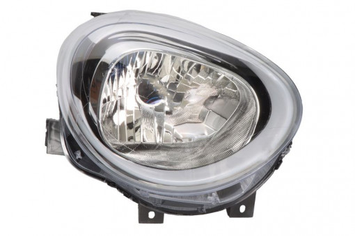 Far Dreapta (H4, electric, cu motor, culoare insertie: negru) potrivit FIAT 500X 09.14-