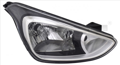 Far Dreapta (H4/H7, electric, cu motor) potrivit HYUNDAI I10 I, I10 II, I10 III 12.13-