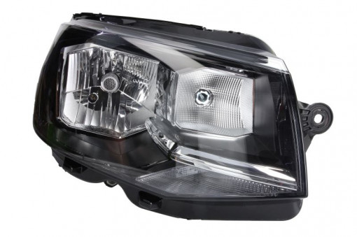 Far Dreapta (H4/P21W/PY21W/W5W, electric, cu motor, culoare insertie: negru) potrivit VW MULTIVAN T6, TRANSPORTER T6, TRANSPORTER T6 / CARAVELLE T6