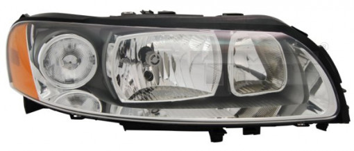 Far dreapta (H7/H9, electric, fundal negru/insertii crom) VOLVO S60 I, V70 II, XC70 CROSS COUNTRY