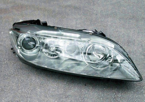 Far Dreapta (halogen, 2*H1, electric, cu motor, culoare insertie: cromat) potrivit MAZDA 6 06.02-08.07