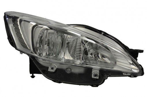 Far Dreapta (halogen, H7/W5W, electric, cu motor, culoare insertie: cromat) potrivit PEUGEOT 508 I - Img 1