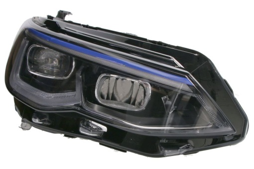 Far dreapta (LED, electric, cu motor, culoare insert: albastru) potrivit VW GOLF VIII 07.19-