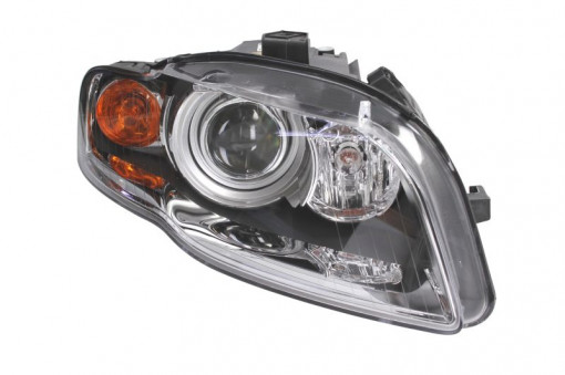 Far Dreapta (xenon, D1S/H7/PY21W/W5W, automat, cu motor, culoare semnalizator: galben) potrivit AUDI A4 B6, A4 B7 -10.06