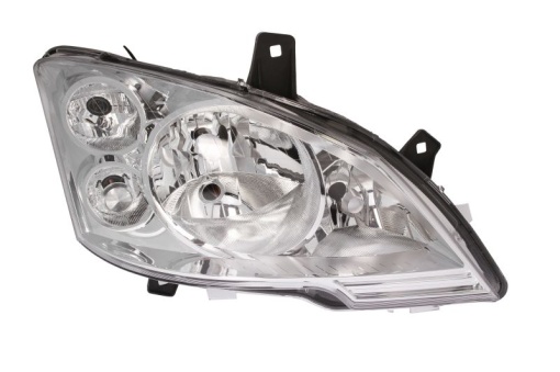 Far fata Dreapta (3*H7, electric, cu motor, culoare insert: cromat, culoare semnalizator: galben) potrivit MERCEDES VIANO (W639), VITO / MIXTO (W639), VITO (W639) -10.10