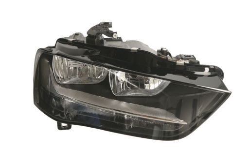 Far fata Dreapta (H7/H7, electric, cu motor, culoare insert: negru, culoare semnalizator: alb) potrivit AUDI A4 ALLROAD B8, A4 B8