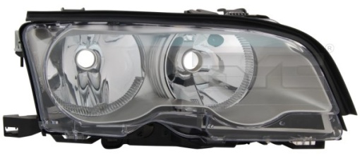 Far fata Dreapta (H7/H7, electric, cu motor, culoare insertie: titan) potrivit BMW 3 (E46)