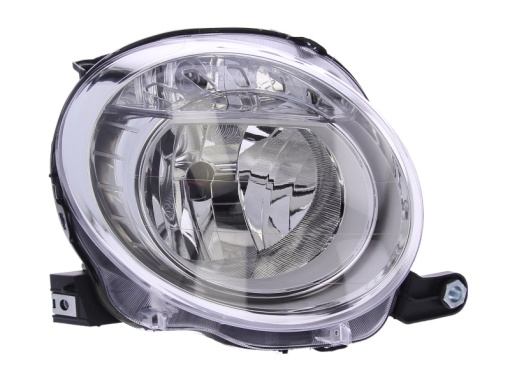 Far fata Dreapta (halogen, H7/WY21W, electric, cu motor, culoare semnalizator: transparent) potrivit ABARTH 500 / 595 / 695, 500C / 595C / 695C; FIAT 500, 500 C 01.07-