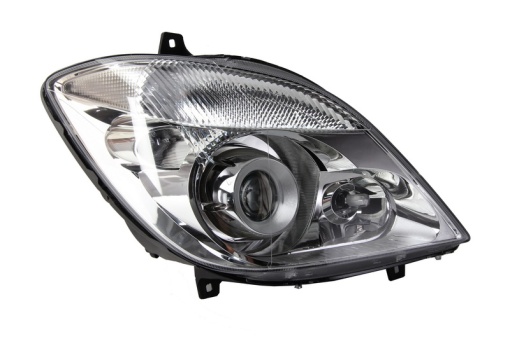 Far fata Dreapta (xenon, D1S/H7/PY21W/W5W, electric, fara motoras, culoare insert: argintiu, culoare semnalizator: galben) potrivit MERCEDES SPRINTER 3,5-T (B906) -10.13