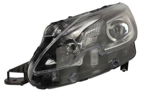 Far fata Stanga (H7/H7/LED/PWY24W, electric, cu motor, culoare insert: negru) potrivit PEUGEOT 2008 I 01.16-06.19