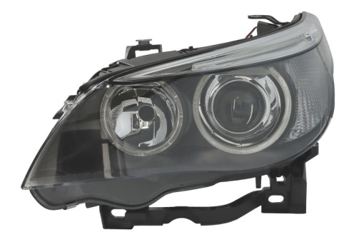 Far fata Stanga (xenon, D2S/H7/LED/W5W, electric, cu motor, culoare insert: negru) potrivit BMW 5 (E60), 5 (E61)