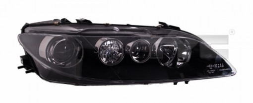 Far Stanga (2*H1/H3, electric, cu motor, culoare insertie: negru) potrivit MAZDA 6