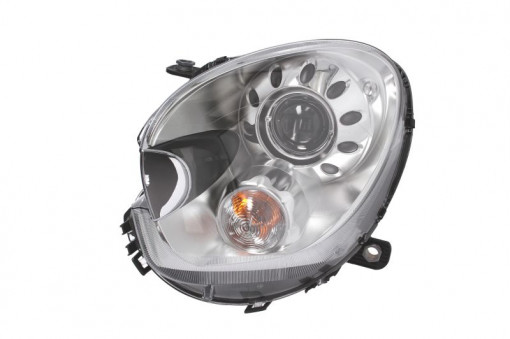 Far Stanga (bi-xenon, D1S/PY21W, electric, fara motoras, culoare insertie: cromat, culoare semnalizator: alb) potrivit MINI COUNTRYMAN (R60), PACEMAN (R61)