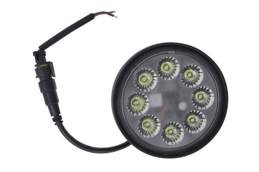 Far stanga/dreapta (LED, 9/32V, 40W, inaltime 78mm, diametru 86,5mm, aluminiu, negru) potrivit JOHN DEERE 6000