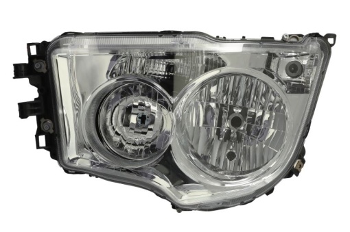 Far stanga (H1/H21W/H7/PY21W/W5W, electric, fara motor, cu lumina de zi, culoare insert: crom platinat, culoare semnalizator: transparent) potrivit MERCEDES ACTROS MP4 / MP5, ANTOS 07.11-