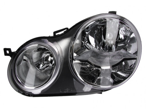 Far stanga (H1/H7, reglaj electric, cu motoras, fundal cromat) VW POLO 2001-2005