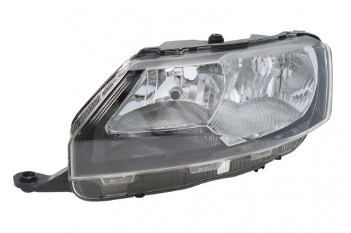 Far stanga (H15/H7, reglaj electric, cu motoras, fundal cromat) SKODA RAPID 2012-2017