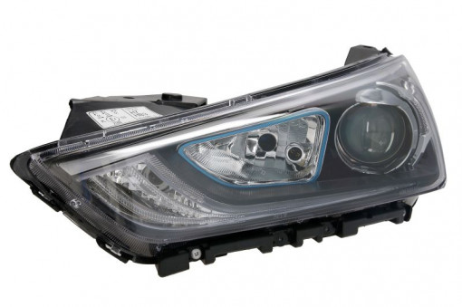 Far Stanga (H7/HB3, electric, cu motor, culoare insertie: albastru) potrivit HYUNDAI IONIQ 10.16-