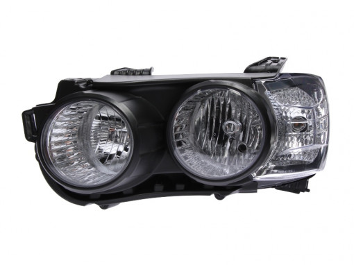 Far stanga (H7, reglaj electric, cu motoras, fundal negru) CHEVROLET AVEO