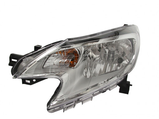 Far Stanga (halogen, H4, electric, cu motor, culoare semnalizator: transparent) potrivit NISSAN NOTE