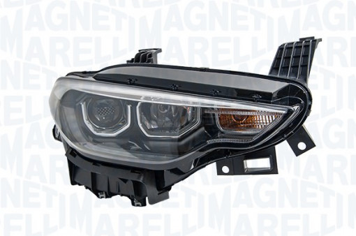 Far Stanga (halogen, H7/H7/LED/PY21W, bec, culoare insertie: gri, culoare semnalizator: portocaliu) potrivit FIAT TIPO