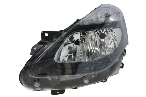 Far Stanga (halogen, H7/W5W, electric, fara motoras, culoare insertie: negru, culoare semnalizator: transparent) potrivit RENAULT CLIO III, CLIO III/HATCHBACK