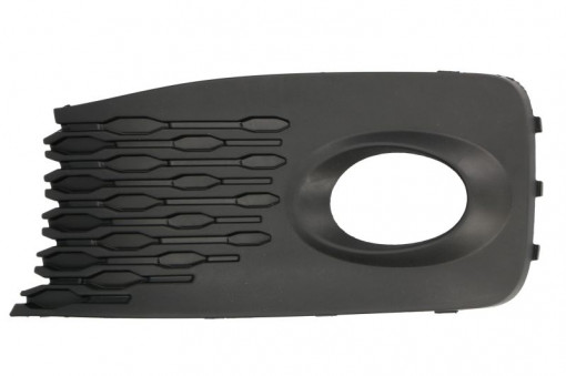 Grila bara cu locas far ceata, plastic, negru potrivit VW CADDY V 01.20-