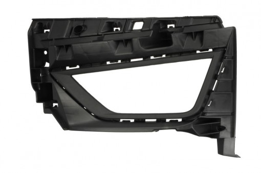 Grila bara fata Stanga cu locas proiector, plastic, negru potrivit VW POLO VI 06.17-