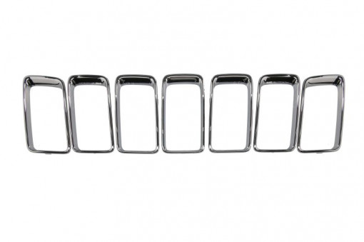 Grila bara set, plastic, crom JEEP GRAND CHEROKEE 4 IV WK2 intre 2013-2016