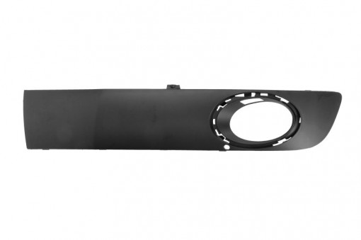Grila bara Stanga cu locas proiector, plastic, grunduit potrivit VW MULTIVAN T5, TRANSPORTER T5 04.03-08.15 01.09-