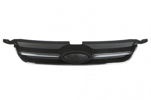 Grila radiator cu ornamente cromate, negru, potrivit FORD C-MAX II 1.0-2.0H 2010-2019