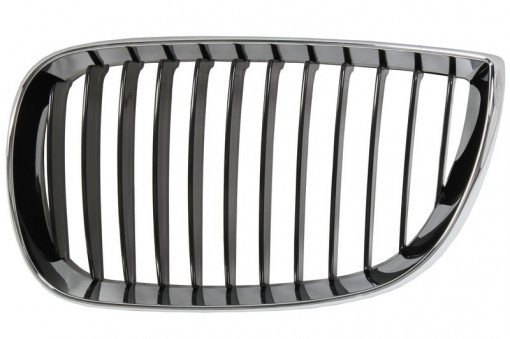Grila radiator Stanga (deschis, crom/negru) potrivit BMW 1 (E81), 1 (E87) 1.6-3.0 06.04-09.12 -03.07
